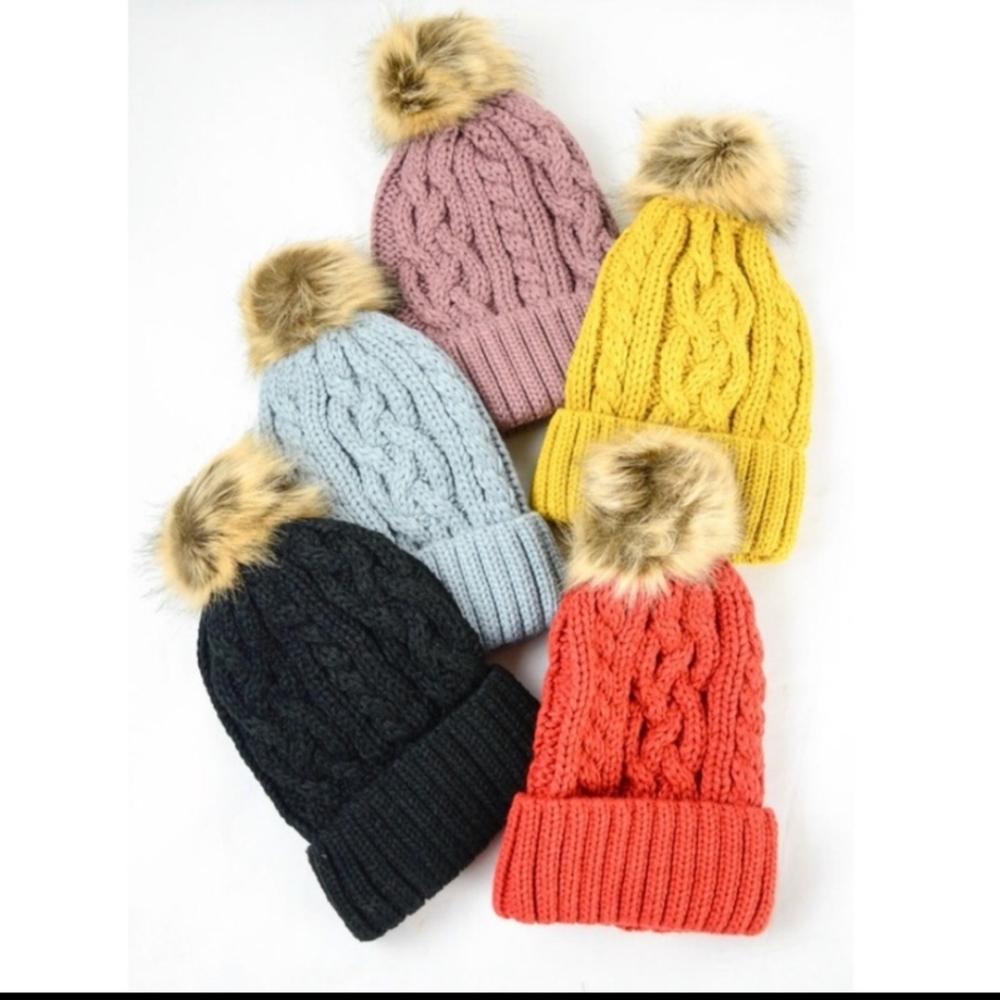 Pom Pom Beanie Hats